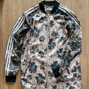 Adidas Originals long line track bomber jacket